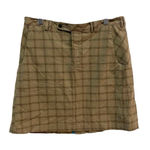 Mountain Hardwear  Skirt Womens 10 Brown Plaid Stretch Organic Cotton‎ Outdoor Photo 0