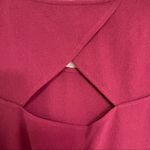 Jack by BB Dakota  Maroon Cutout Back Dress Shift Mini Cocktail Size Medium Photo 6