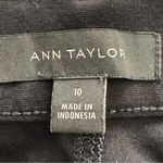 Ann Taylor  black straight leg mid rise pants, size 10 office business casual Photo 1