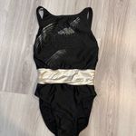 Christian Dior Vintage authentic Black and Silver Swirl Design Swimsuit Photo 7