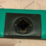 Kate Spade A Very Cool Bright Green Leather  Clutch Card Wallet Photo 4