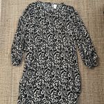 H&M Balloon Sleeved black and White Printed Dress Medium Photo 1