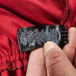 WAYF  Red & Yellow Floral Milkmaid Peplum Flounce Sleeve Blouse Size Medium Photo 8