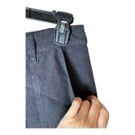 frame denim FRAME Shorts Women XS Black Le Beau Linen Cuffed NWT Lagenlook‎ Preppy Summer Photo 5