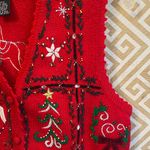Vintage Studio Festive Red Sweater Vest Size undefined Photo 6