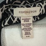 Covington  Black and White Geometric Blazer Photo 9