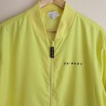 Friends TV Show Central Perk Yellow Bomber Jacket Womens Size Large Photo 2