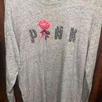 PINK - Victoria's Secret PINK Victoria Secret Women’s Long Sleeve Sequins Print Tee Photo 0