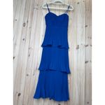 Lulus NWT  Cascading Crush Cobalt Blue Tiered Bustier Midi Dress Gala Banquet XS Photo 1