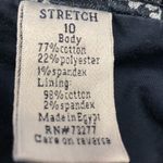 Croft & Barrow Croft Barrow Stretch Denim Skort Womens Size 10 Blue White Floral Cotton Spandex Photo 12