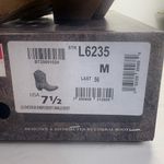 Circle G NIB  Shedron Embroidered Ankle Bootie Snip Toe Leather Cowgirl Tan 7.5 Photo 5