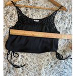 Free People Free People Blouson Brami Satin Crop Top Black Women's Size Xsmall Photo 4