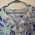 Lilly Pulitzer Lilly’s Lilac Marina 3 Quarter Sleeve Dress Nice Ink Size Large Photo 2