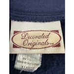 VTG Decorated Originals Teddy Bear Fleece Navy XL Jacket with Embroidery Retro Blue Photo 5