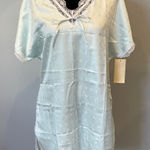 Elegant Lace Trim Light Blue Nightgown medium new Photo 0