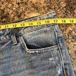 Vervet Flying Monkey Jeans Size 29 Asymmetrical Button Fly Distressed Blue Cropped Jean Photo 8