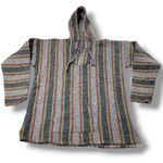 Baja Sweater Size Large Baja Hoodie Mexico Mexican Style Knit Sweatshirt Unisex Sweater W/ Flaw Small Tear/Rip Multiple Photo 0