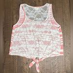 One Clothing | Pink Striped Crop Top Photo 1