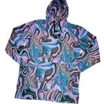 Gymshark  Purple Marbled Shades Print Pullover Hoodie Yoga Workout Sweatshirt M Photo 0