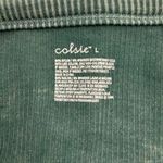 Colsie green ribbed spaghetti strap cropped top woman’s size large Photo 6