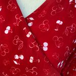 Eshakti Red Cherry Midi Wrap Dress Chiffon White Cherries 3X 4X Retro Photo 3