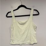 Old Navy White ribbed  square neck tank top Photo 3