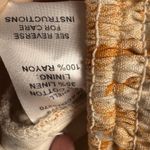 ACOA Smocked Off Shoulder‎ Ruched Ruffle Floral Mini Babydoll Dress Sz large NWT Orange Size M Photo 4