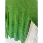 J.Crew Cable Knit Wool/Angora Blend Green Men Sweater Sz L Size L Photo 7