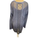 Flora Ashley Lace Long Sleeve With Tank Slate Gray/Blue Large Blue Photo 5