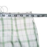 Princess Polly NWT  Alcina Plaid Green and White Cropped High Rise Pants US 6 Photo 4