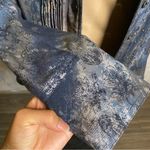 Coldwater Creek Dark Floral Denim Button up Jacket Long Sleeve size 8 Photo 3