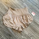 Free People  movement NEW size extra small XS lined tan athletic shorts Photo 0