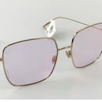 Christian Dior NIB Dior Rose Gold Stellaire 000Te Metal Square Sunglasses Photo 8