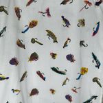 Columbia Vintage White Fish Lure Design Short Sleeve Button Down Shirt Size M Photo 4