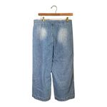 Gianni Bini  Light Wash Denim Buttonfly Front‎ Cropped Jeans Size M Photo 1