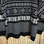 American Pride Vintage 1990s Black Gray White Patterned Stripes Sweater 22W Photo 13