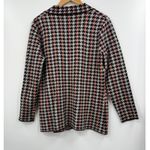 Joie  Houndstooth Blazer Jacket Pink Black White Gold Buttons Double Breasted L Photo 4