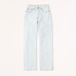 Abercrombie & Fitch  Curve Love The Baggy Mid Rise Jeans Size 34 Photo 5