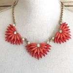 💸Gold and Orange Statement Necklace Photo 0