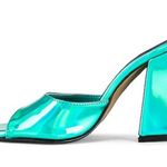 BRAND NEW IN BOX Intentionally Blank x REVOLVE Jackson Mule in Teal, Size 8 Blue Photo 2