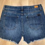 Seven7 Women’s Denim Jean Shorts Raw Hem Size 12 Photo 3