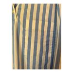 Kule The Keaton Crop Button Down Shirt white & sky blue size small Photo 12