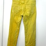 Mother Superior Jeans The Scrapper Cuff Ankle Fray in Golden Yellow Size 24 Photo 5