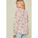 Andree by Unit Andree‎ by Unit Modern Abstract Blouse Size 1X Long Sleeve Lightweight Artsy Photo 9