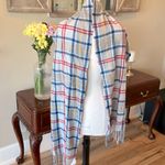 Old Navy Gray Plaid Scarf Acrylic Winter Lightweight Womens Photo 3