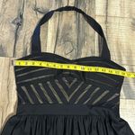 City Triangles New Black Nude Halter Fit Flare Midi Dress Size 11 Juniors Dance Photo 2