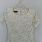 Biggerlove Lace Short Sleeve Mini Dress Womens Small White Photo 1
