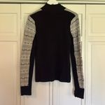 SKYR Athletic Vintage fairisle mixed media quarter sweater L Black Size L Photo 4