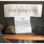 Jones New York 3 Buttoned Pure Wool Olive Green Blazer Size 8 Photo 5