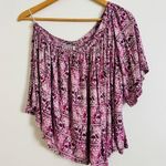 Anthropologie Free People  Ocean Avenue Blouse Top Shirt Asymmetrical Shoulder S Photo 3